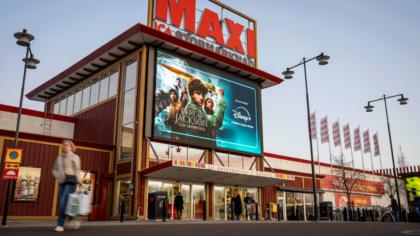 Storbild installation